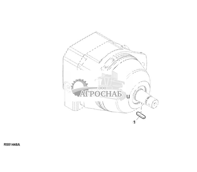 Шпонка вала, двигатель, 63 куб. см, привод вентилятора - ST808039 185.jpg